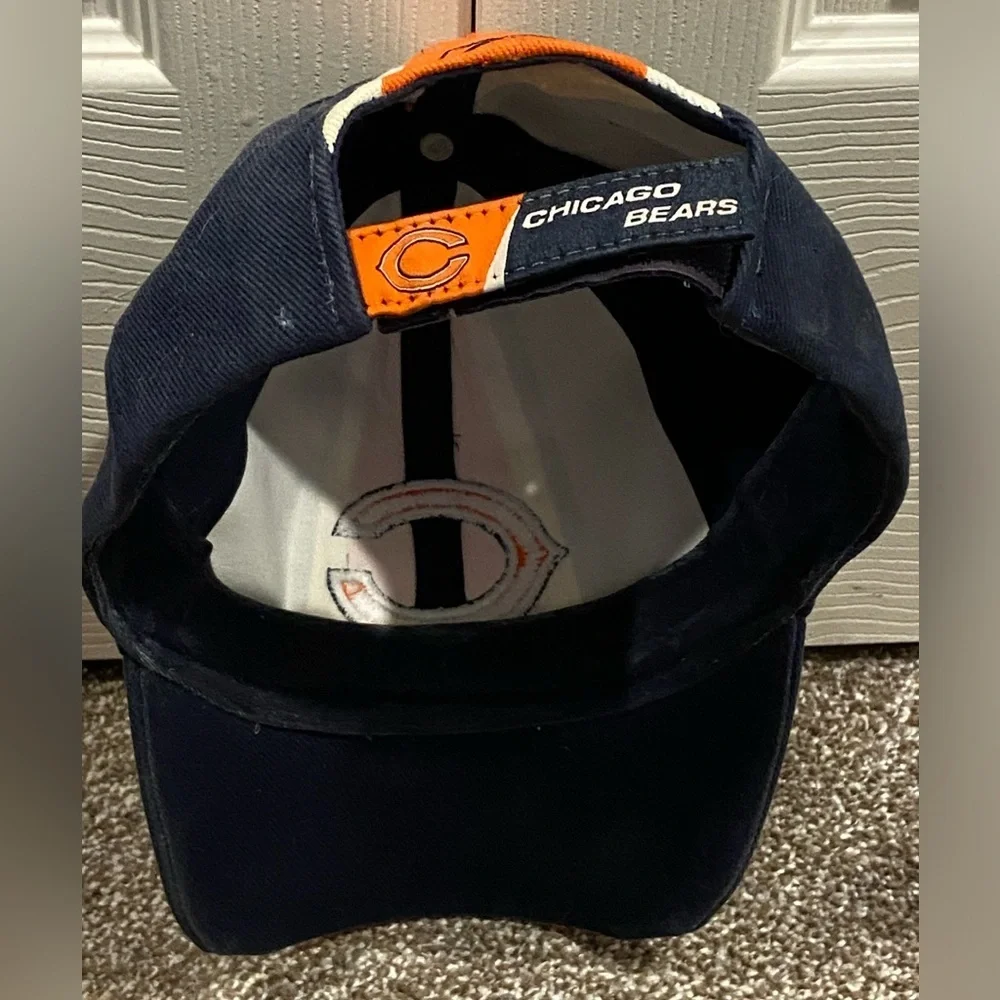 Chicago Bears Hat Strapback Cap Mens Orange Blue Reebok NFL Football